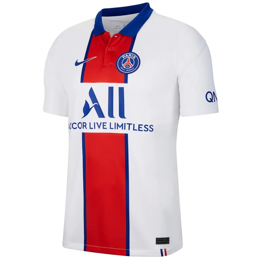 Camiseta Paris Saint Germain Segunda Equipación 2020-2021 Blanco